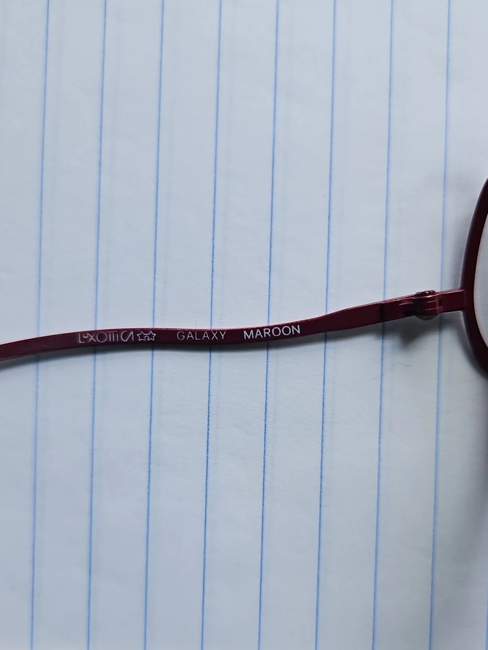 Vintage Wire Frame Burgundy Glasses